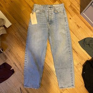Rag &Bone light wash straight leg jeans, size 25